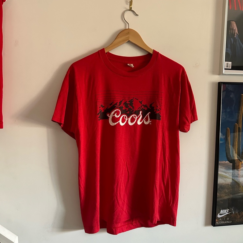 coors vintage 80s beer tee 🍻